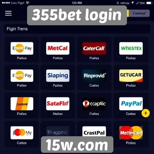 Opções de pagamento disponíveis no 355bet login